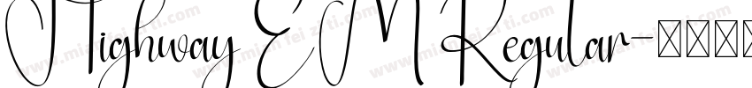 Highway EM Regular字体转换